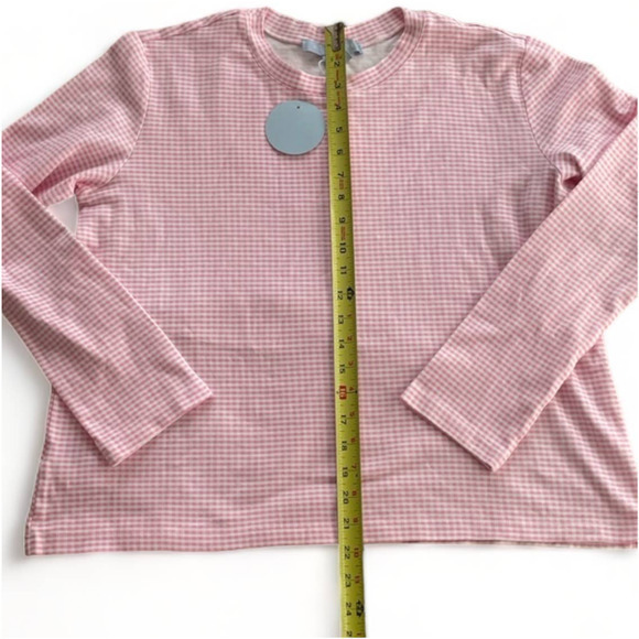 Hill House The Ivy Sleep Long Sleeve Sleep Tee Bubblegum‎ Gingham Small - Picture 4 of 5